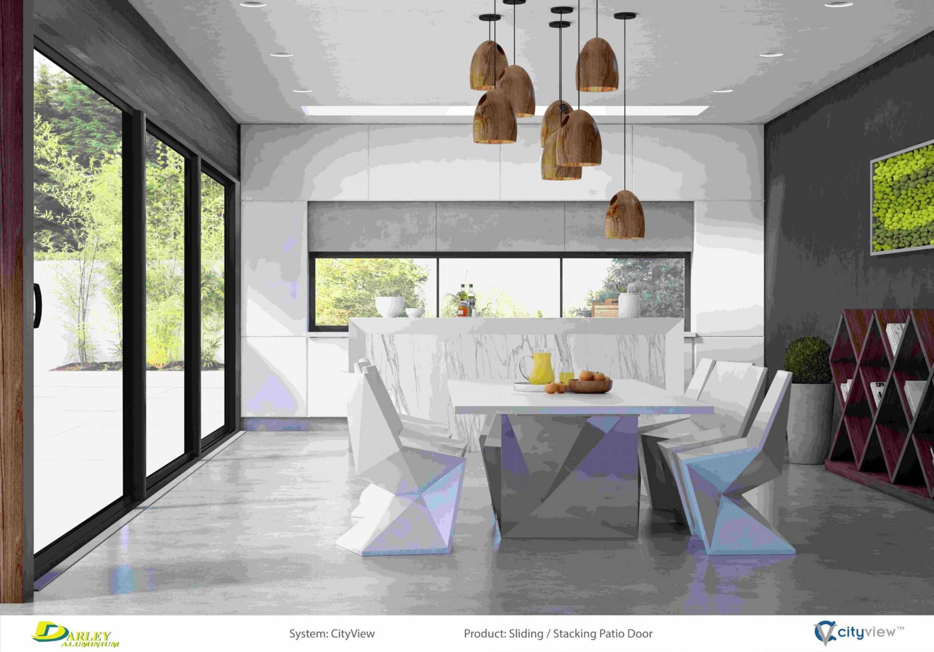 Image presents Patio Sliding Stacking Door